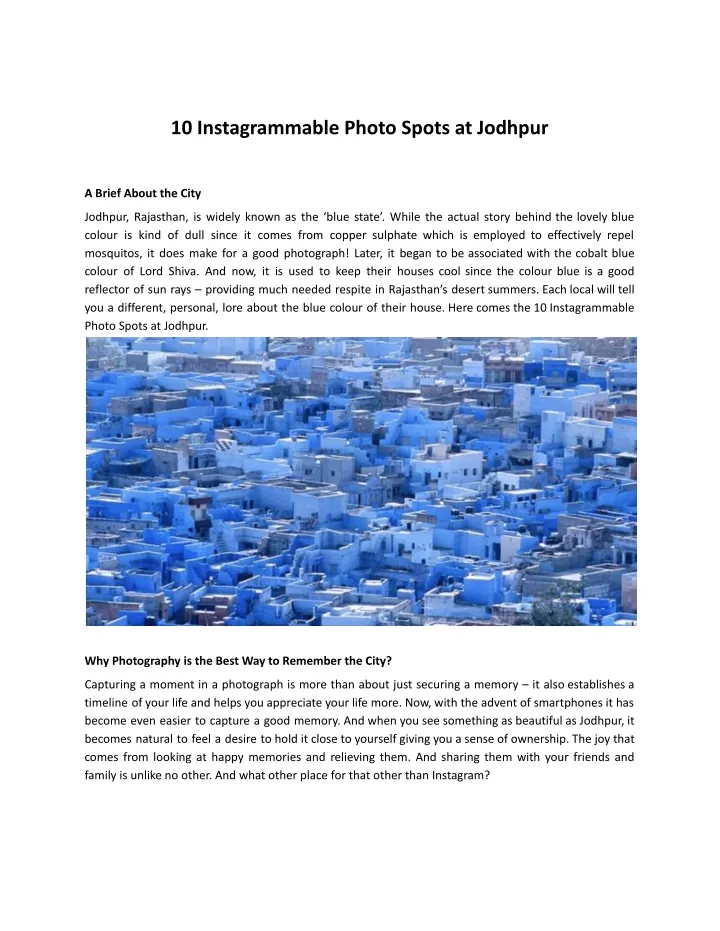 10 instagrammable photo spots at jodhpur