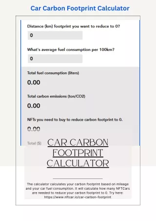 car carbon footprint calculator