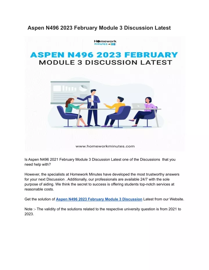 aspen n496 2023 february module 3 discussion