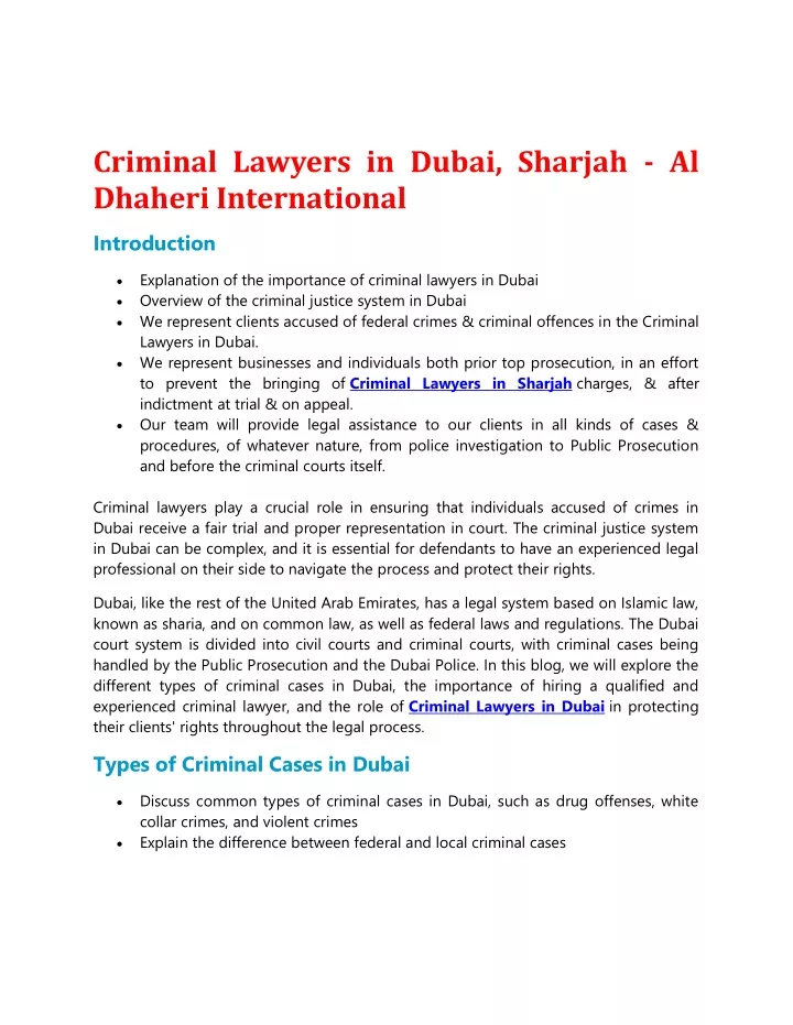criminal lawyers in dubai sharjah al dhaheri