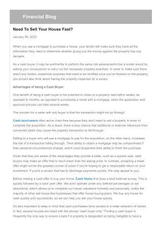 financial blog