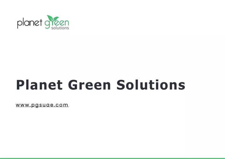 planet green solutions www pgsuae com