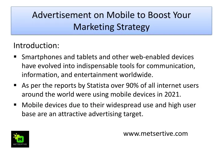 advertisement on mobile to boost your marketing strategy