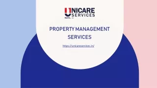 What are the services offered by property management