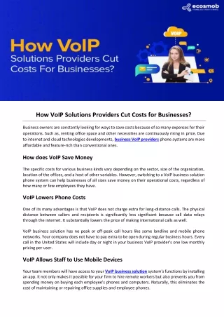 PPT - How VoIP Solutions Providers Cut Costs for Businesses PowerPoint ...