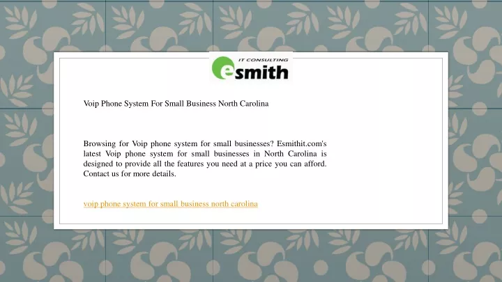 voip phone system for small business north