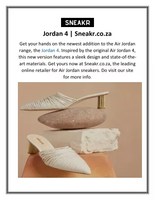 Jordan 4  Sneakr.co.za
