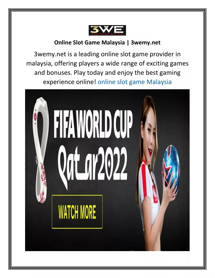 online slot game malaysia 3wemy net