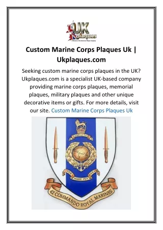 custom marine corps plaques uk ukplaques com