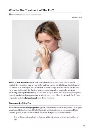 Treatment of The Flu