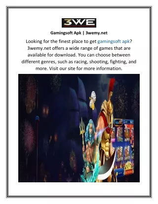 gamingsoft apk 3wemy net