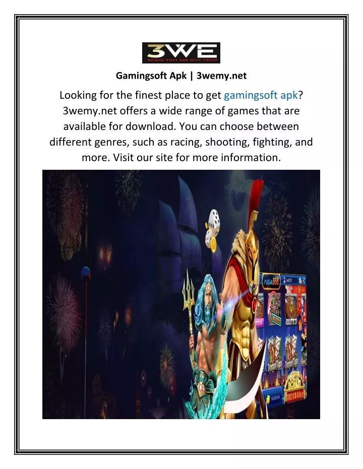 gamingsoft apk 3wemy net