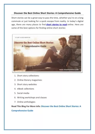 Discover the Best Online Short Stories
