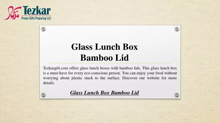 glass lunch box bamboo lid