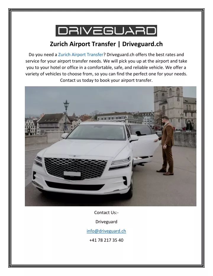 zurich airport transfer driveguard ch