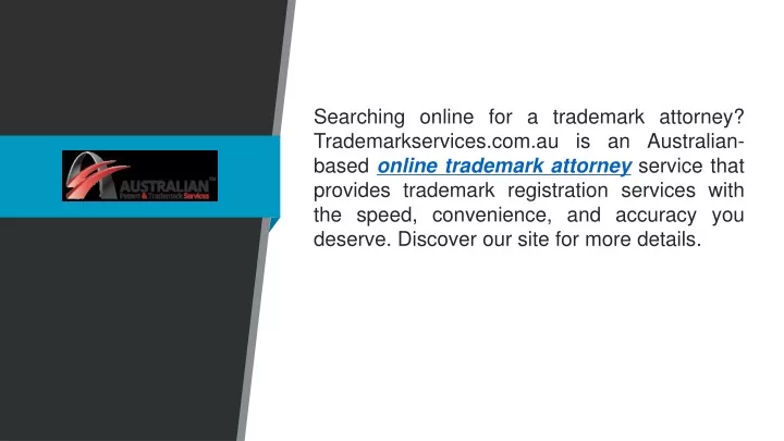 searching online for a trademark attorney