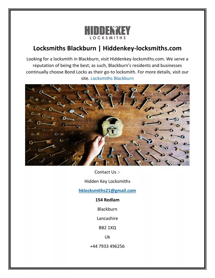 locksmiths blackburn hiddenkey locksmiths com