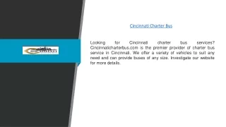 Cincinnati Charter Bus | Cincinnaticharterbus.com