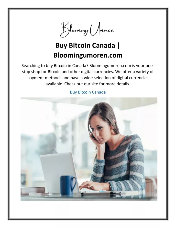 buy bitcoin canada bloomingumoren com
