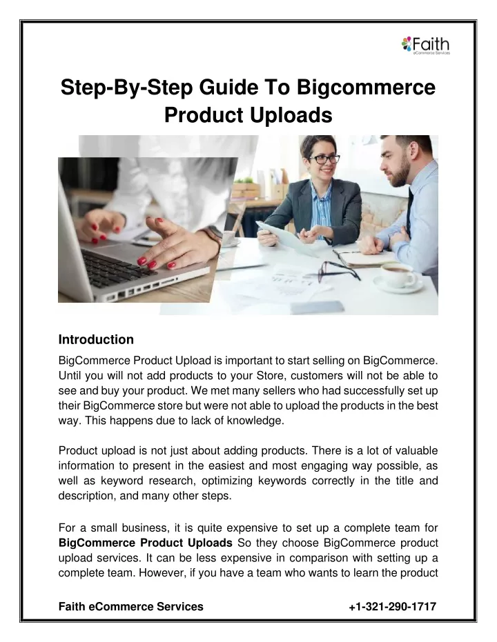 step by step guide to bigcommerce product uploads