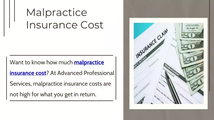 malpractice insurance cost