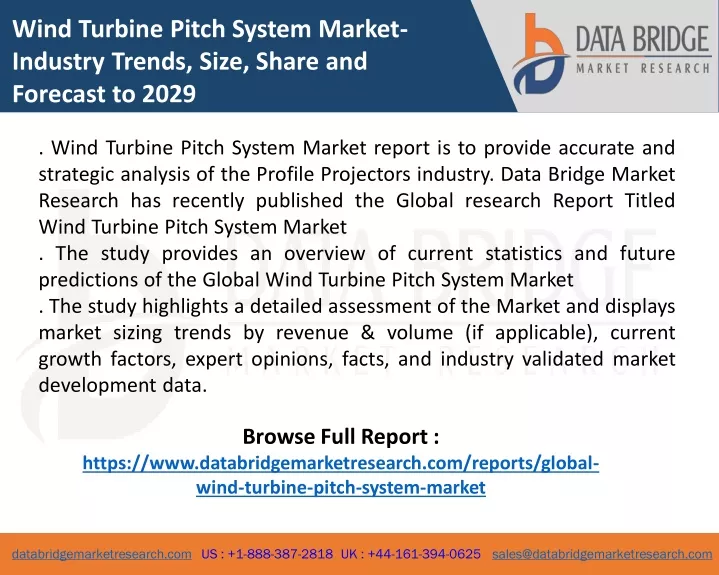 wind turbine pitch system market industry trends