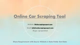 online car scraping tool