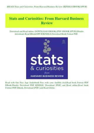 [READ] Stats and Curiosities From Harvard Business Review [KINDLE EBOOK EPUB]