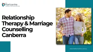 Relationship Therapy & Marriage Counselling Canberra