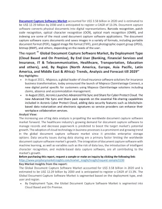 document capture software market accounted