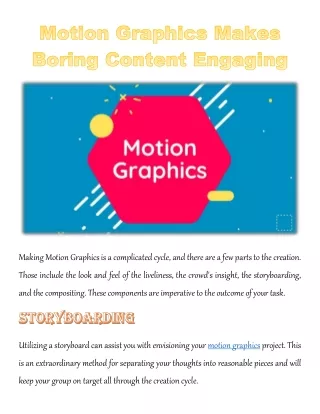 making motion graphics is a complicated cycle