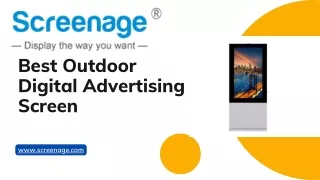 Best Outdoor Digital Advertising Screen