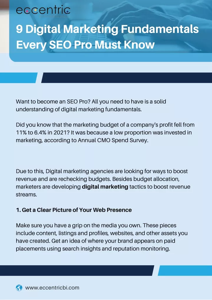 9 digital marketing fundamentals every