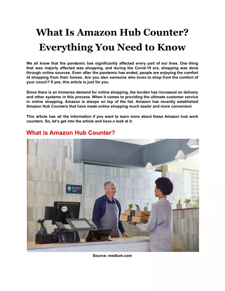what is amazon hub counter everything you need