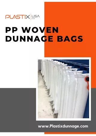 Transport Airbags Dunnage Bags - PLASTIX USA