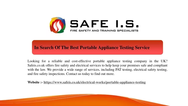 in search of the best portable appliance testing