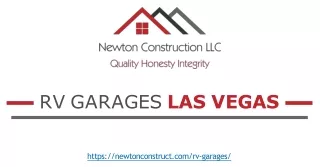 RV Garages Las Vegas - Newton Construction