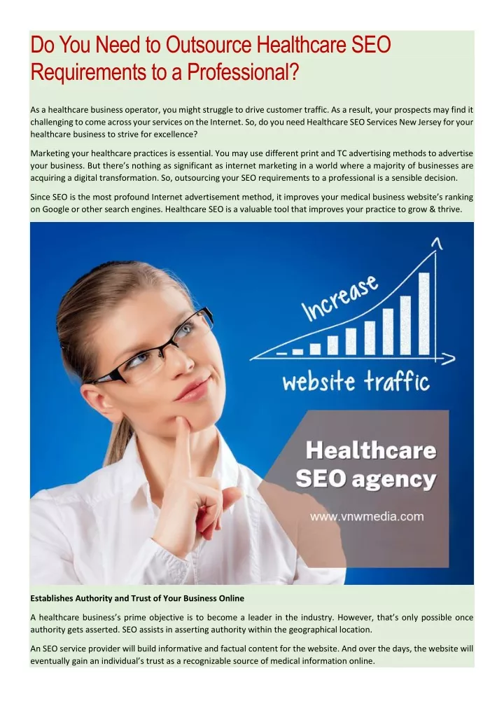 do you need to outsource healthcare
