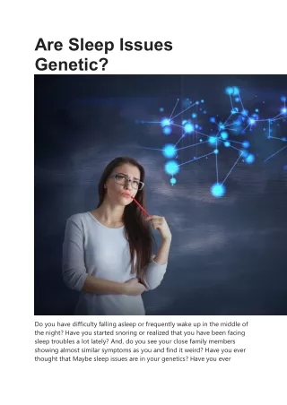 Are Sleep Issues Genetic