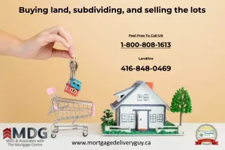 Buying land, subdividing, and selling the lots - Mortgage Delivery Guy