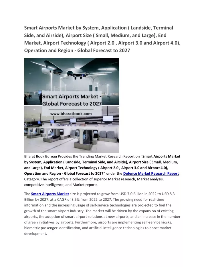 smart airports market by system application