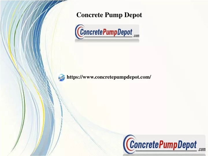 concrete pump depot