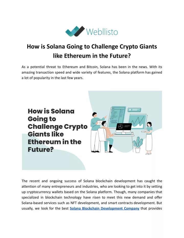 how is solana going to challenge crypto giants