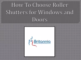 How To Choose Roller Shutters for Windows and Doors