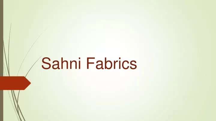 sahni fabrics