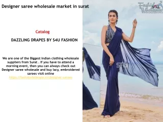 Designer saree wholesale market in surat