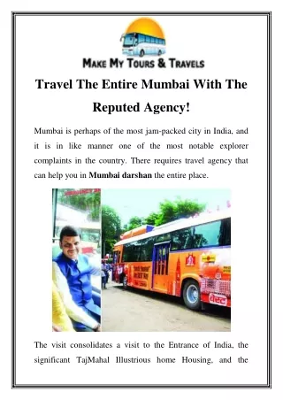 Mumbai Darshan Bus From Panvel Call-7718036300