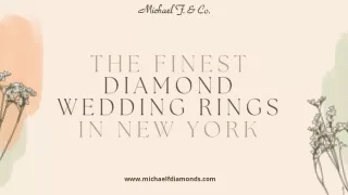 Say 'I Do'  With The Finest Diamond Wedding Rings In New York