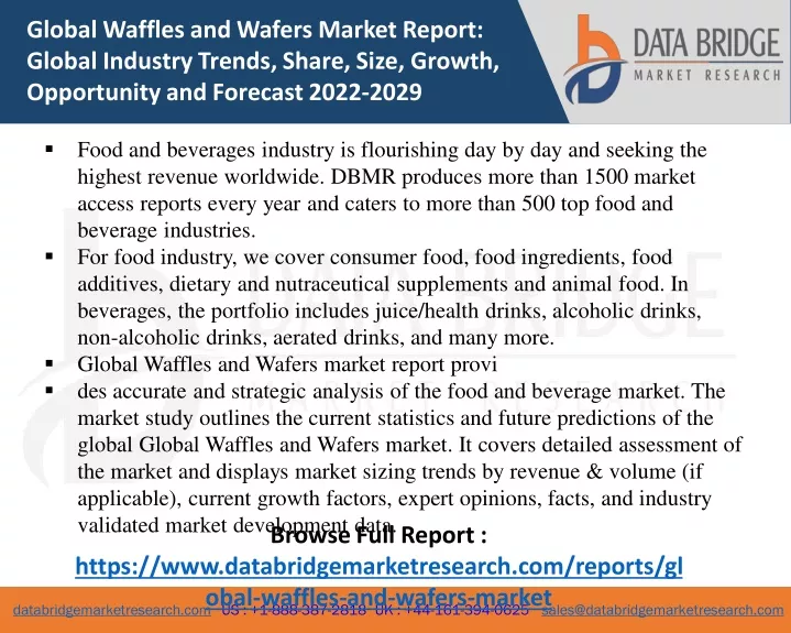 global waffles and wafers market report global