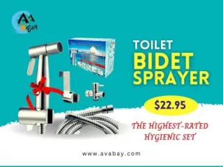 Toilet Bidet Sprayer Set-Easy to Use, Easier to Set Up | AVAbay